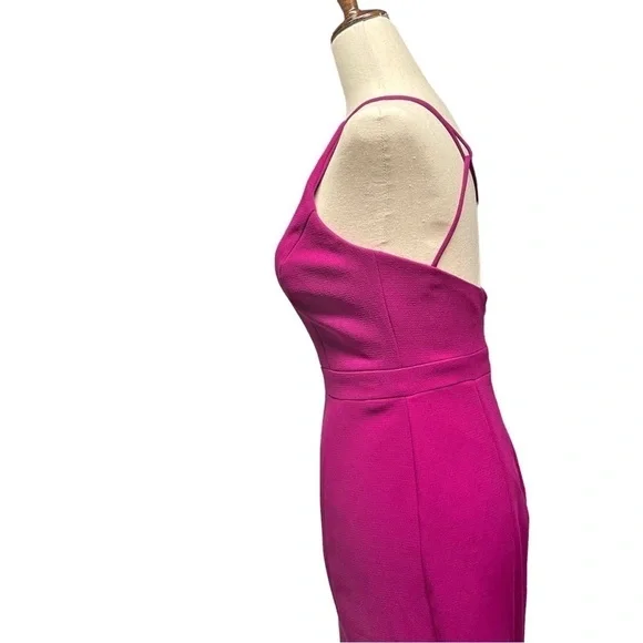 Xscape One Shoulder Evening Gown Pink Size 2 - Picture 6 of 16